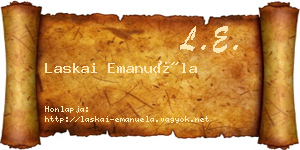 Laskai Emanuéla névjegykártya